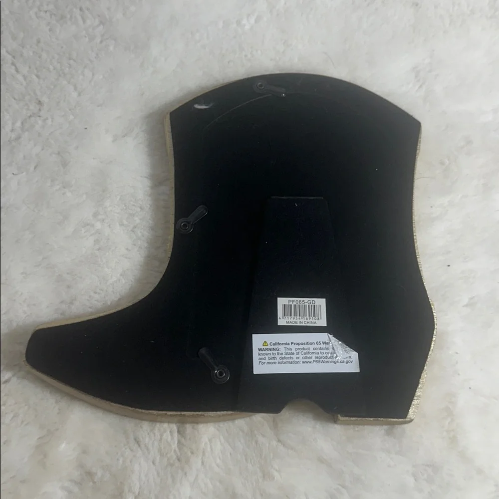Bungalow Home gold cowboy boot picture frame